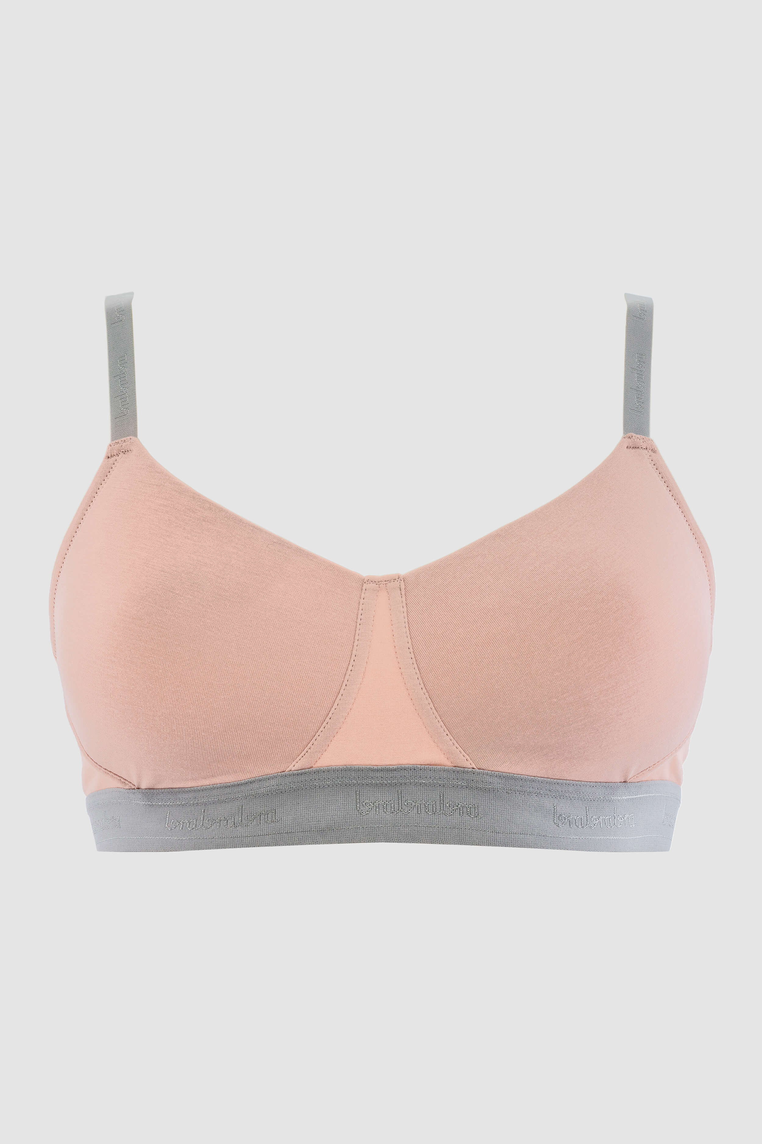 Хлопковый бюстгальтер без косточек SLZ23301034/034S powder