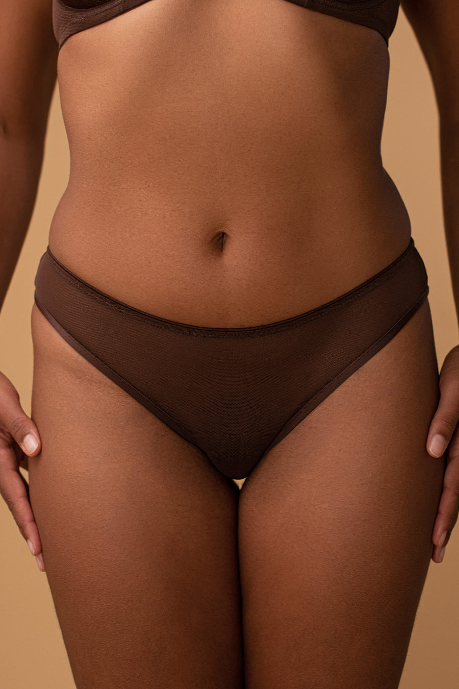 Трусики слип из микросетки SLZ23602001/201LC mokka