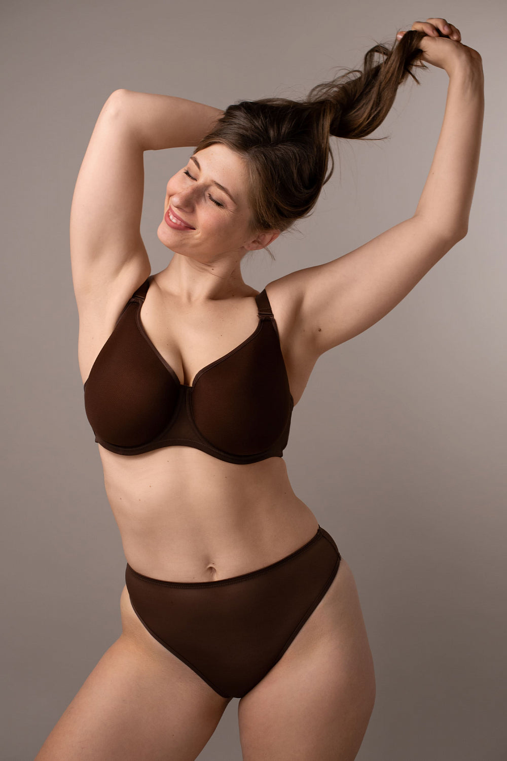 Трусики слип из микросетки SLZ23602121 mokka