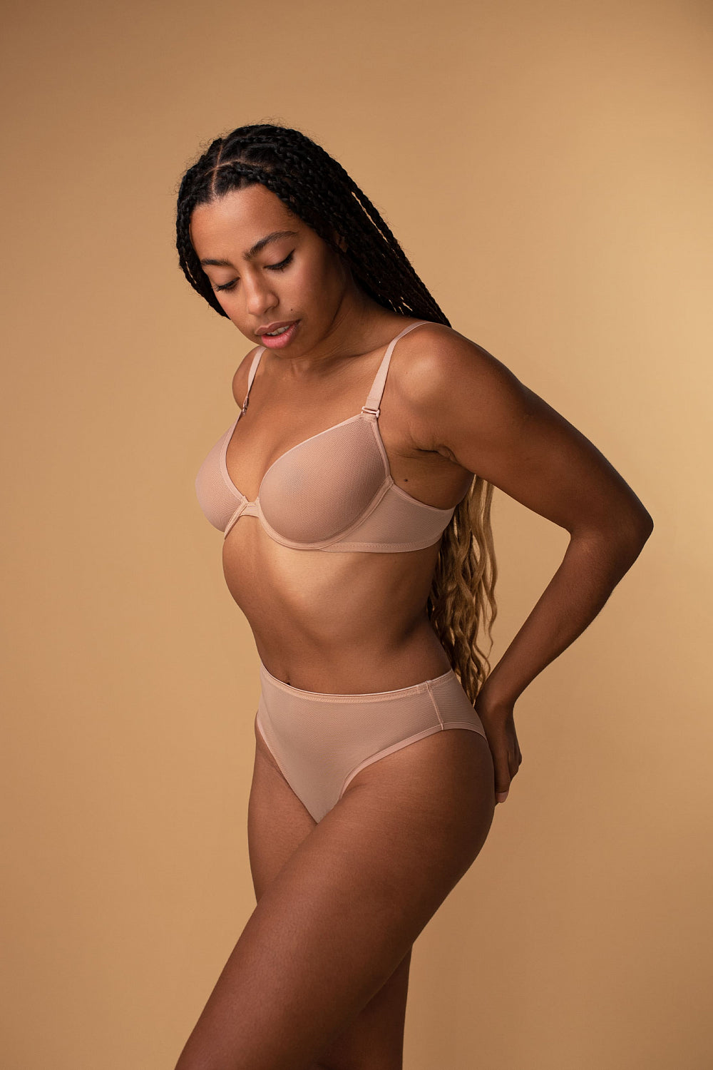 Трусики слип из микросетки SLZ23602121 nude