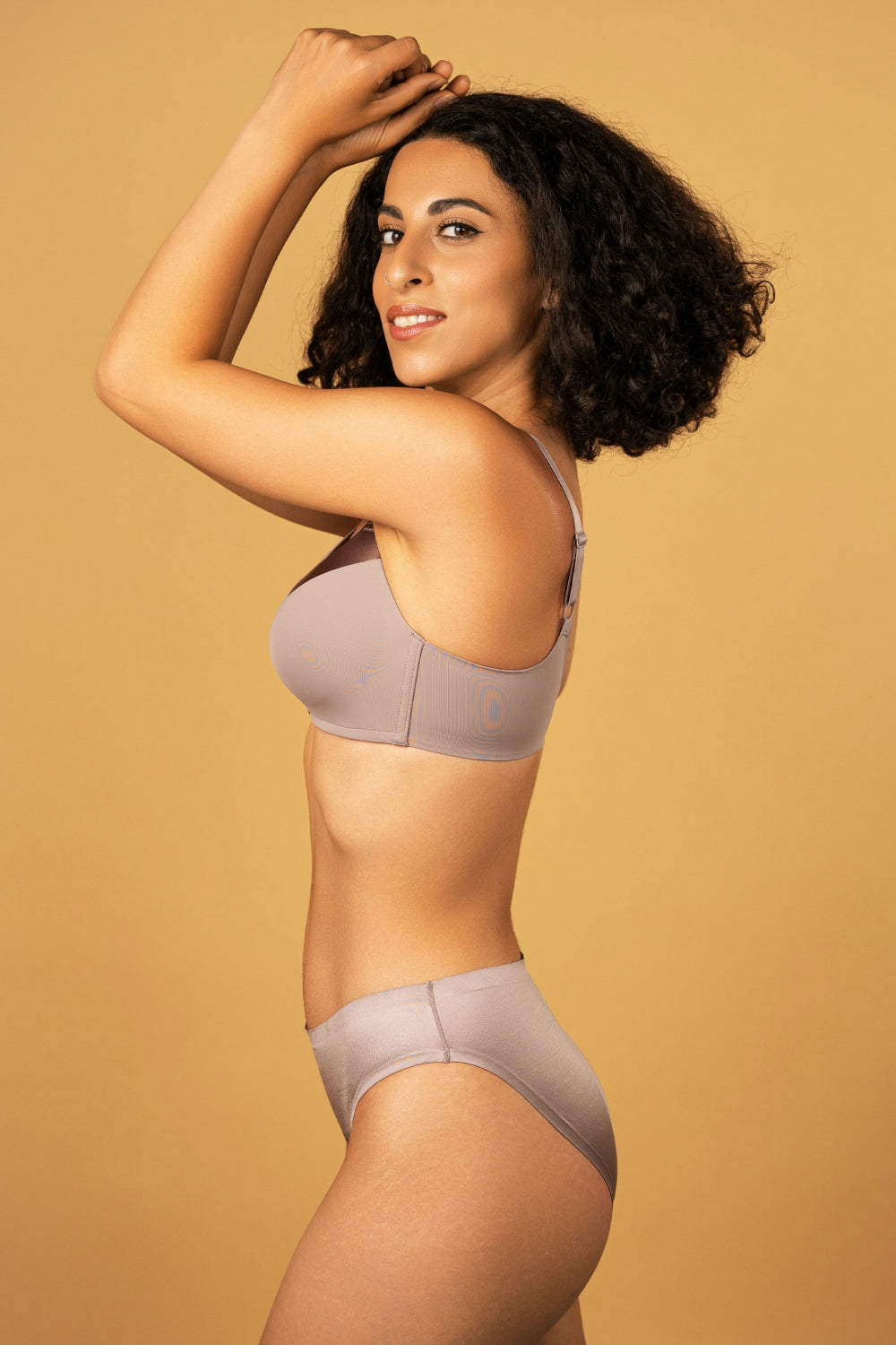 Формованный бюстгальтер из микрофибры SLZ24201215 gray purple