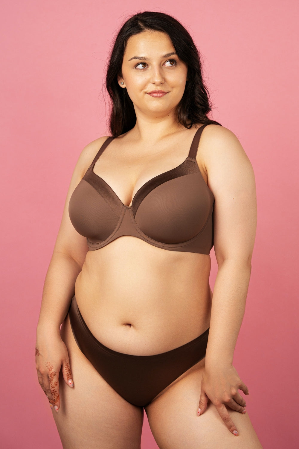Формований бюстгальтер на кісточках SLZ24201238 dark brown