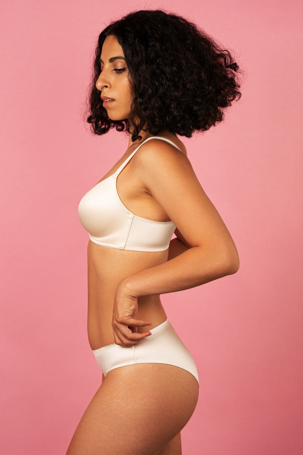 Щільний бюстгальтер з мікрофібри SLZ24201315 ivory