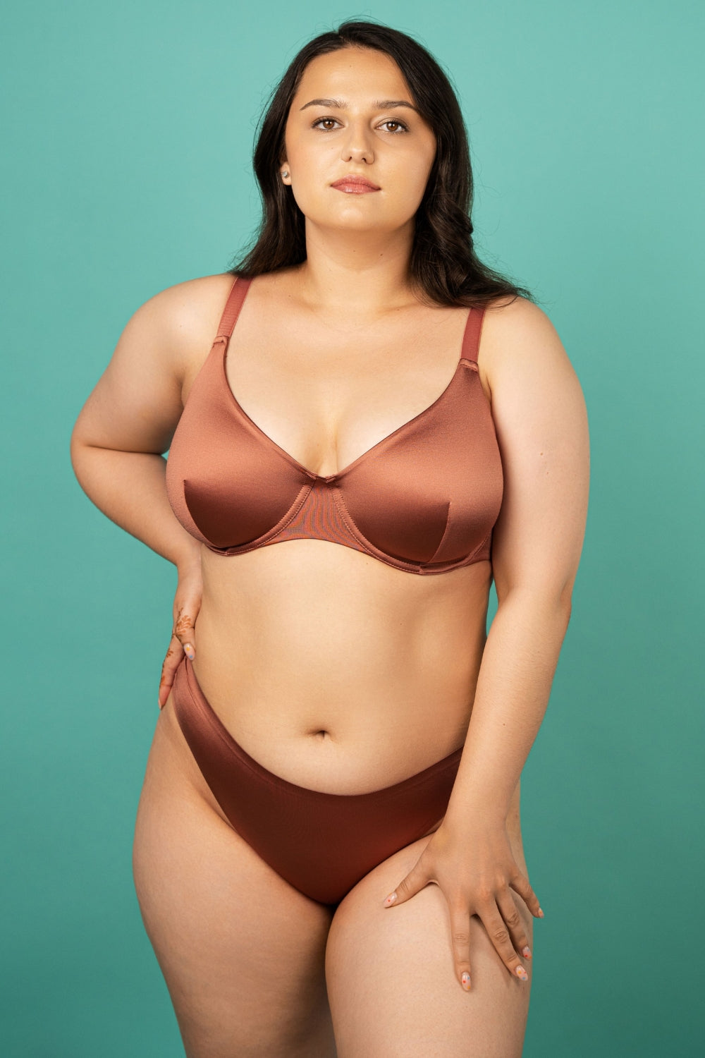 Бесшовные трусики стринг SLZ24202305 terracotta