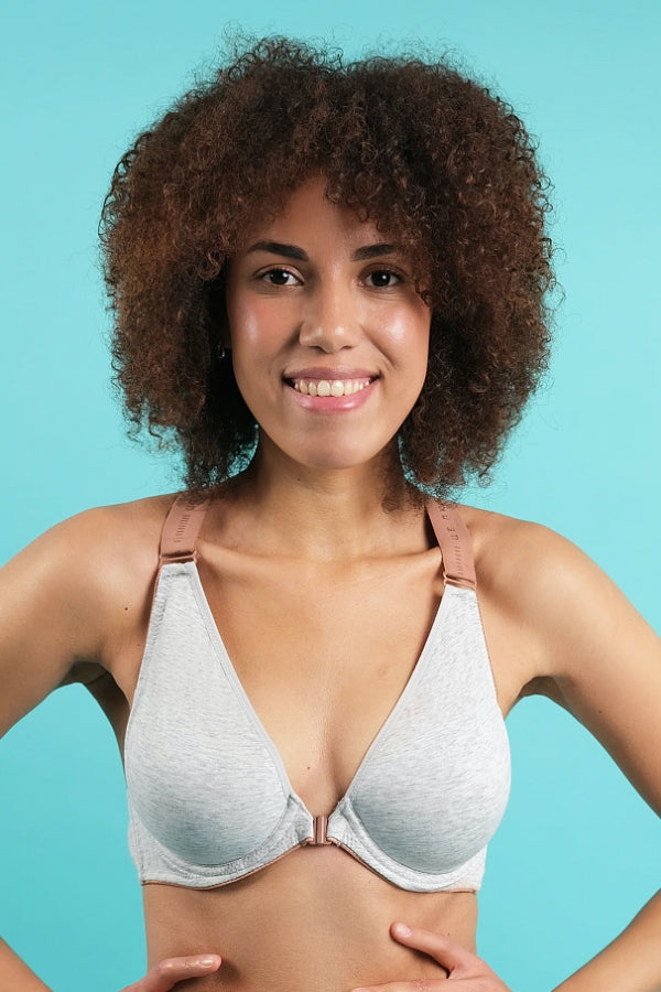 Бюстгальтер с застежкой спереди SLZ24501017 gray melange