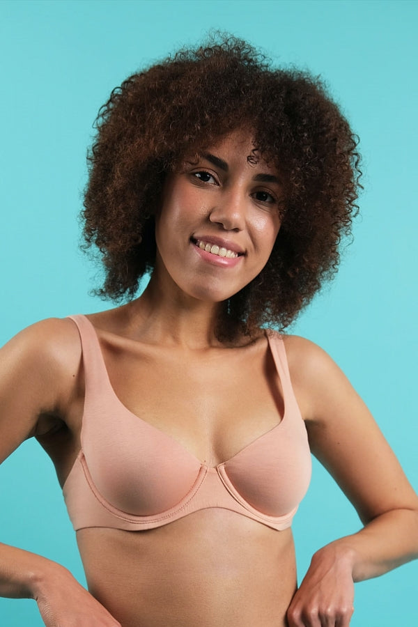 Мягкий бюстгальтер из хлопка SLZ24501022 caramel