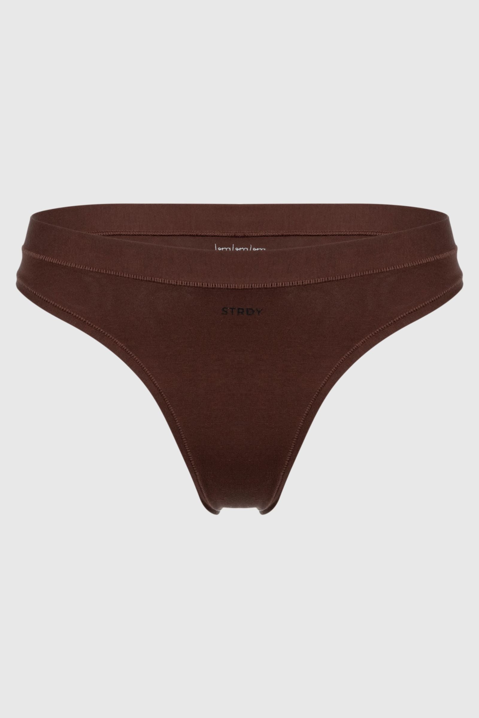 Хлопковые трусики стринг SLZ24602002 brown