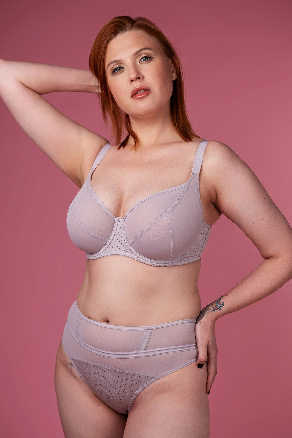 Высокие трусики слип SLZ24702121 gray lilac