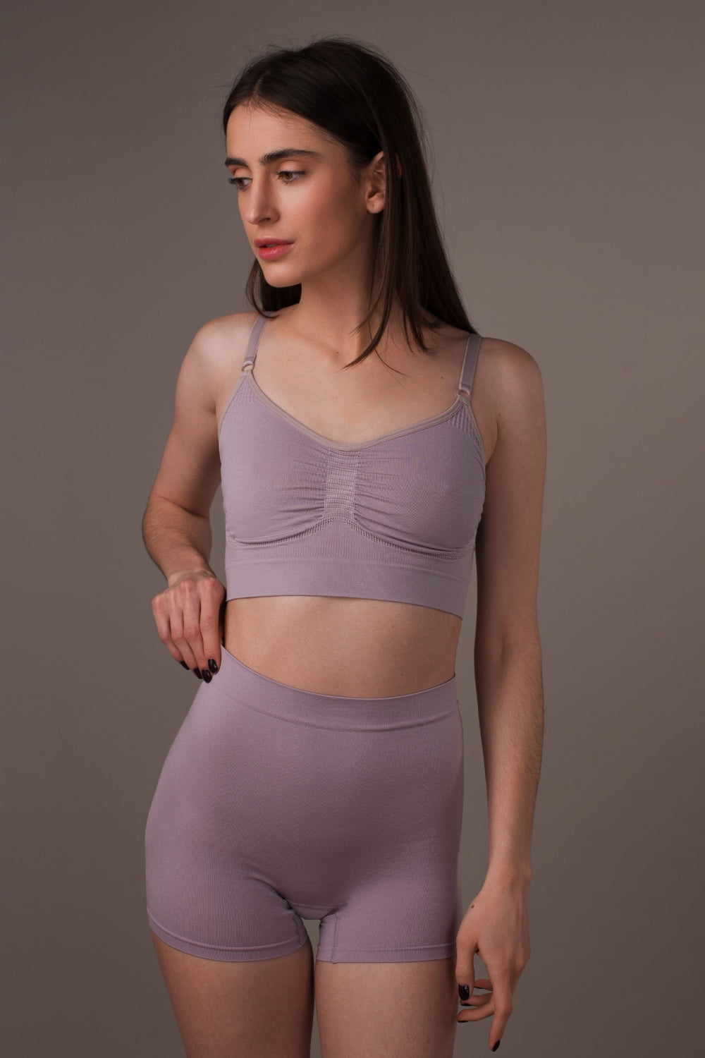 Панталоны с широкой резинкой SLZ24902009 gray purple