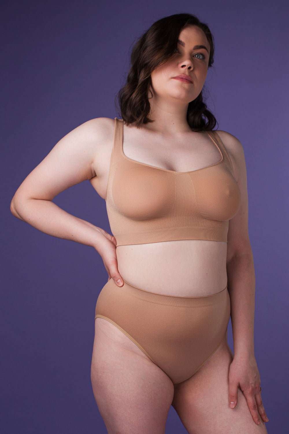 Высокие трусики слип SLZ24902101 biscuit