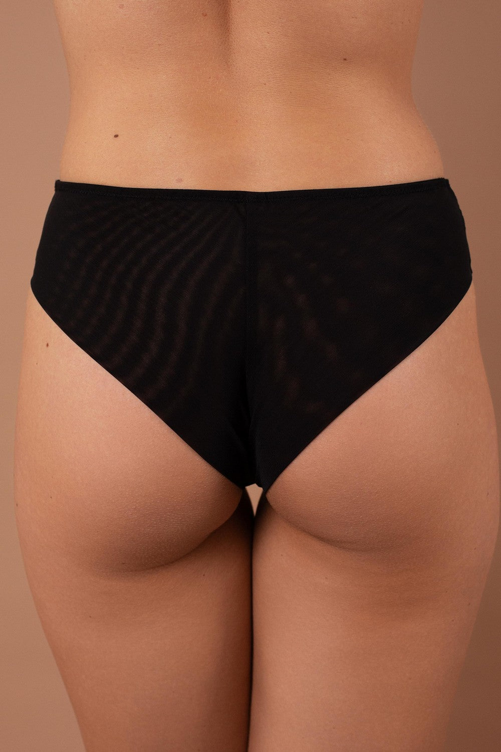 Трусики бразилиана из микросетки SLZ25902003 black