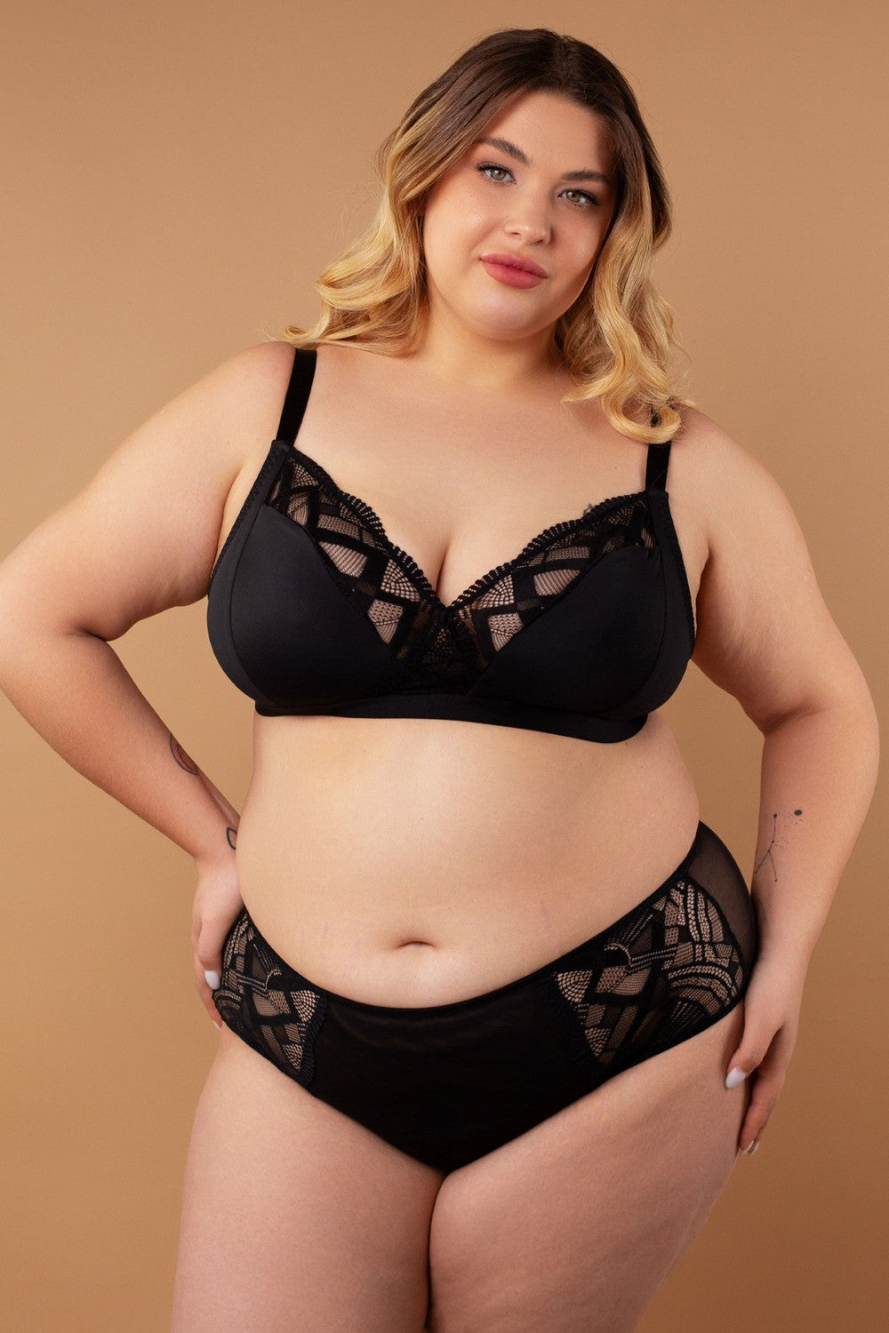 Трусики слип из микросетки SLZ25902201 black