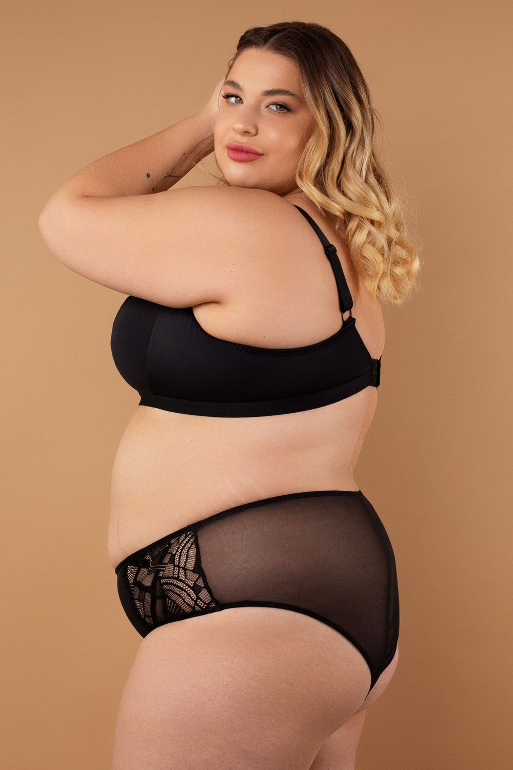 Трусики слип из микросетки SLZ25902201 black