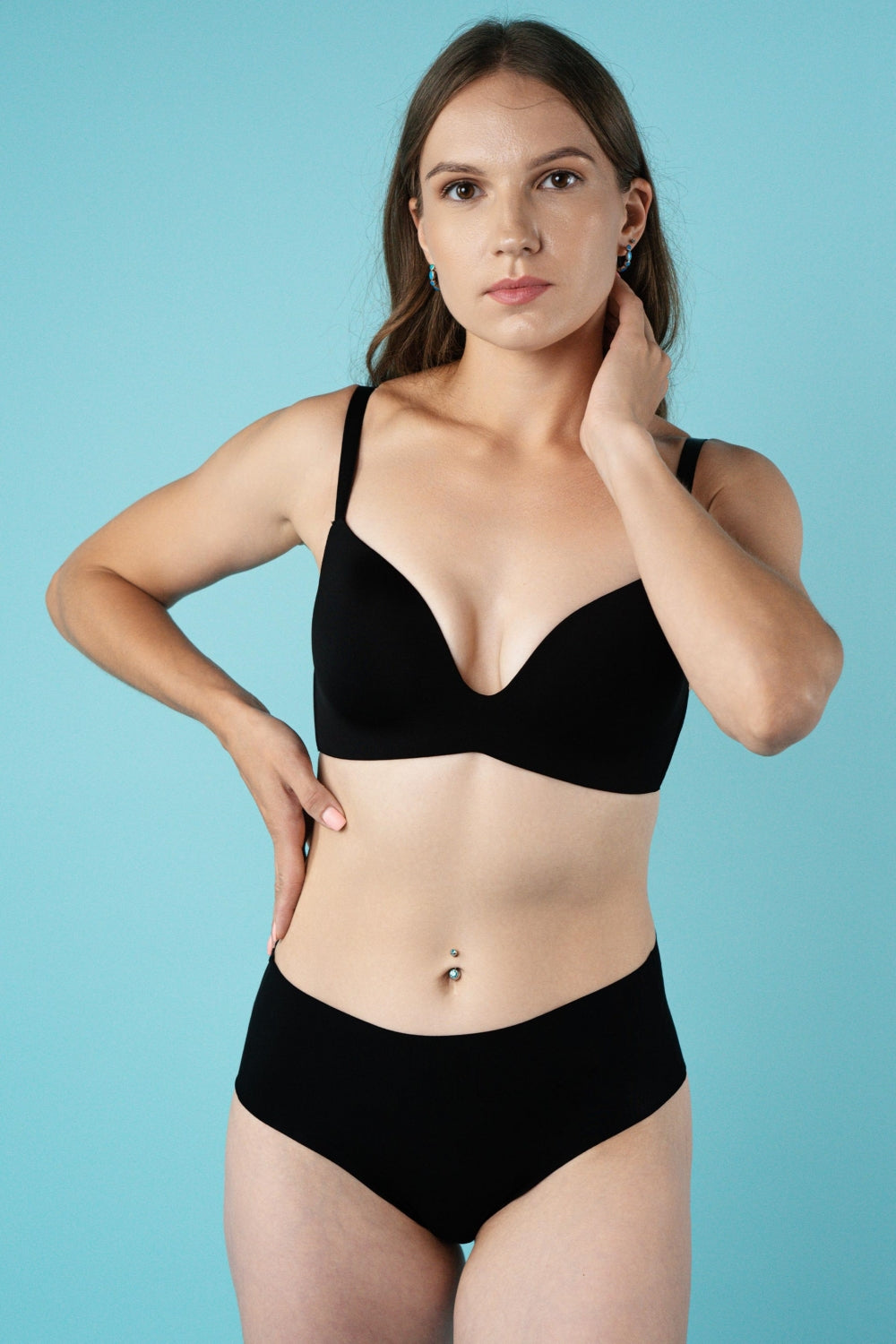 Высокие трусики слип SLZ26702101 (3 шт.) black/taupe/dark nude