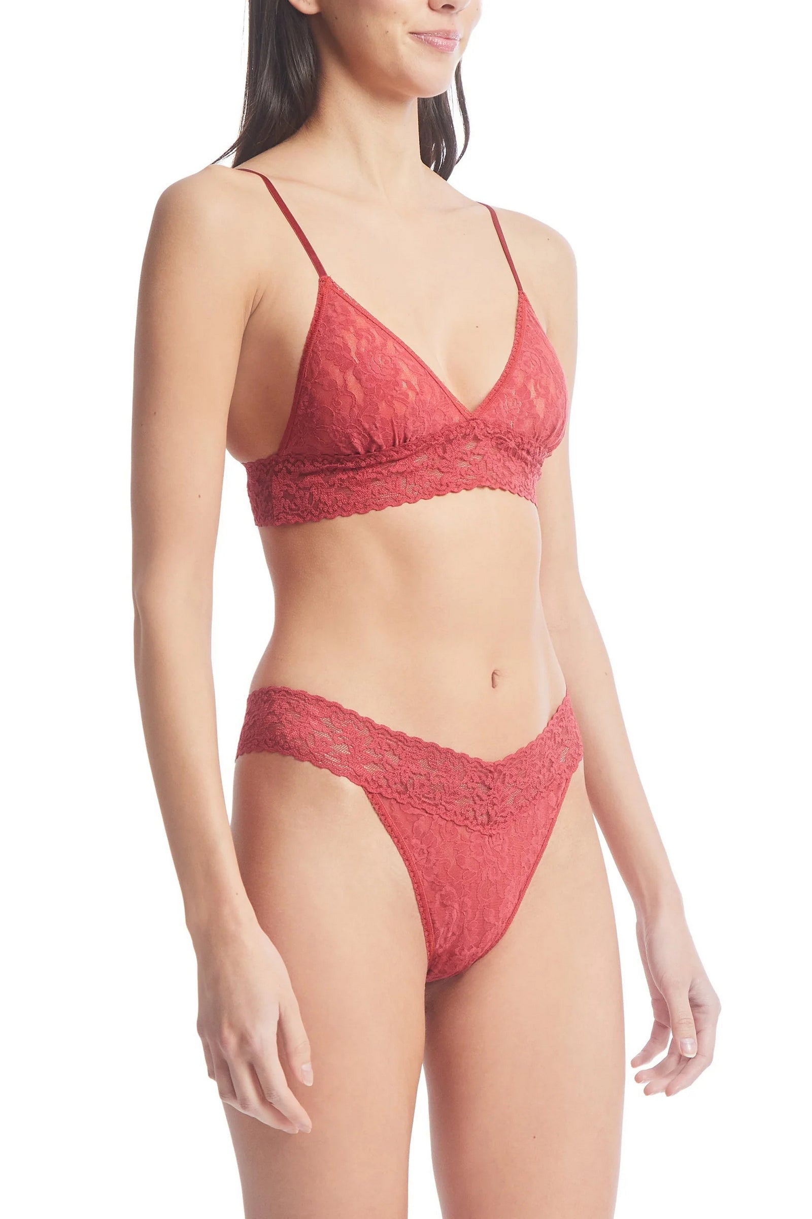 Кружевной бралет 487004 Signature Lace burnt sienna