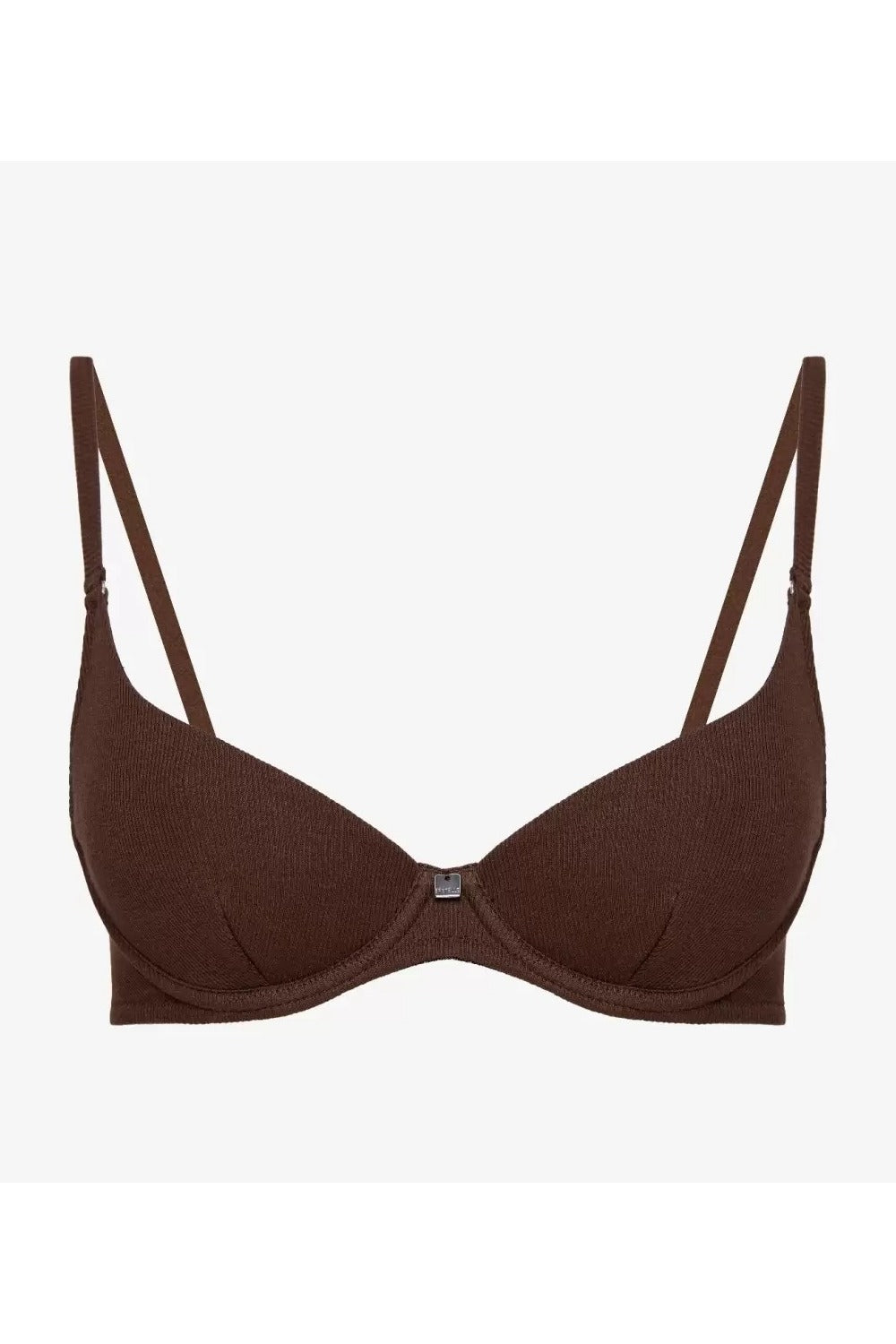 Бюстгальтер в рубчик Еклер БМ6 chocolate