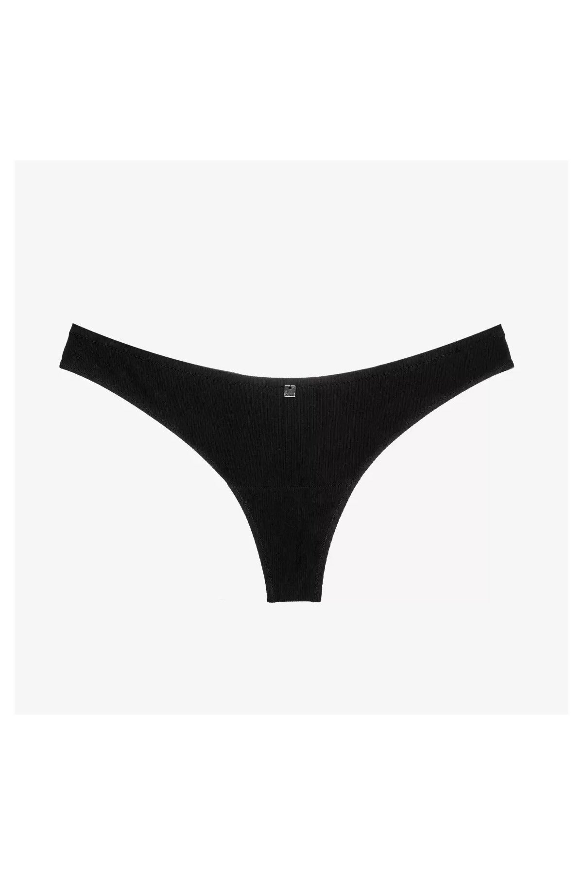 Трусики стринг в рубчик Ламингтон С176 black