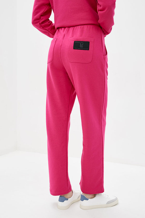 Трикотажные брюки 21058 raspberry