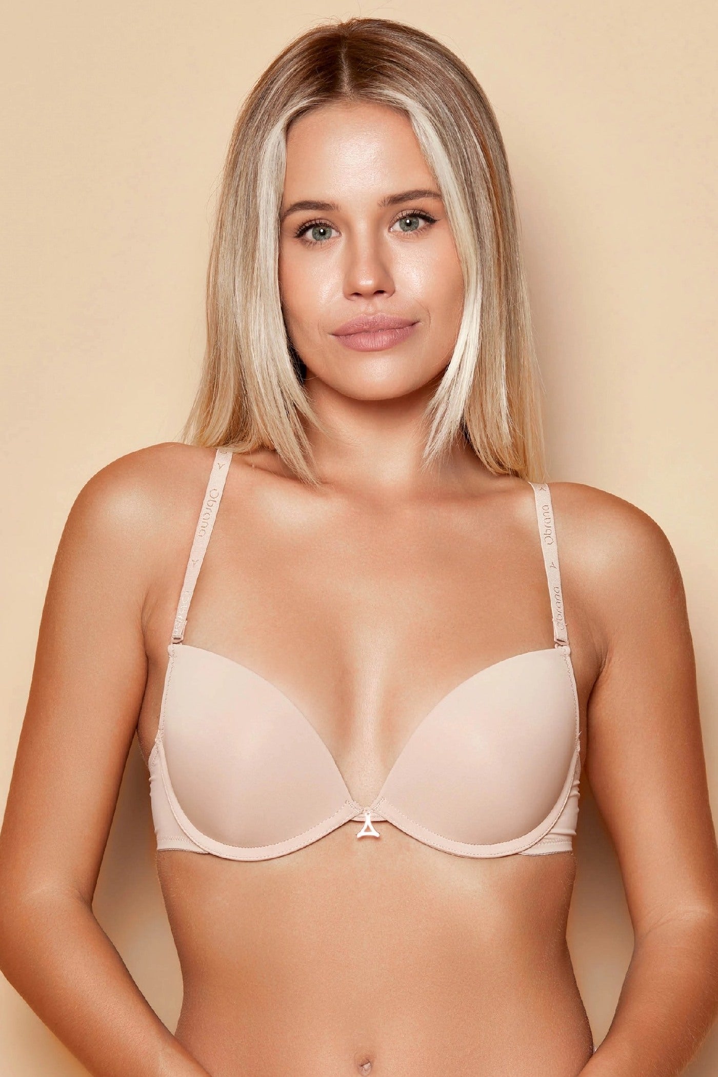 Гладкий бюстгальтер пуш-ап 800-010 beige