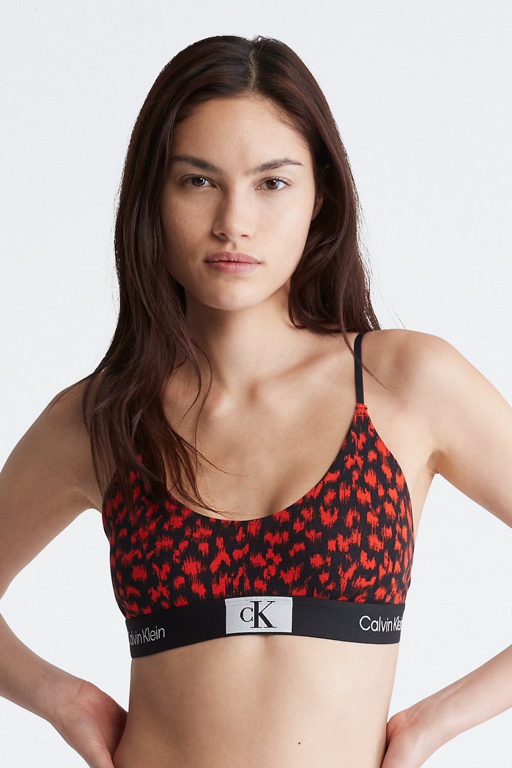 Бра-топ на тонких бретелях 255688906 red/black