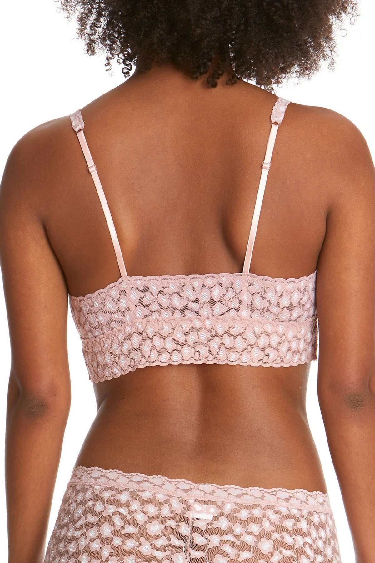 Кружевной бюстгальтер 7J7271 Cross-Dyed Leopard desert rose/white