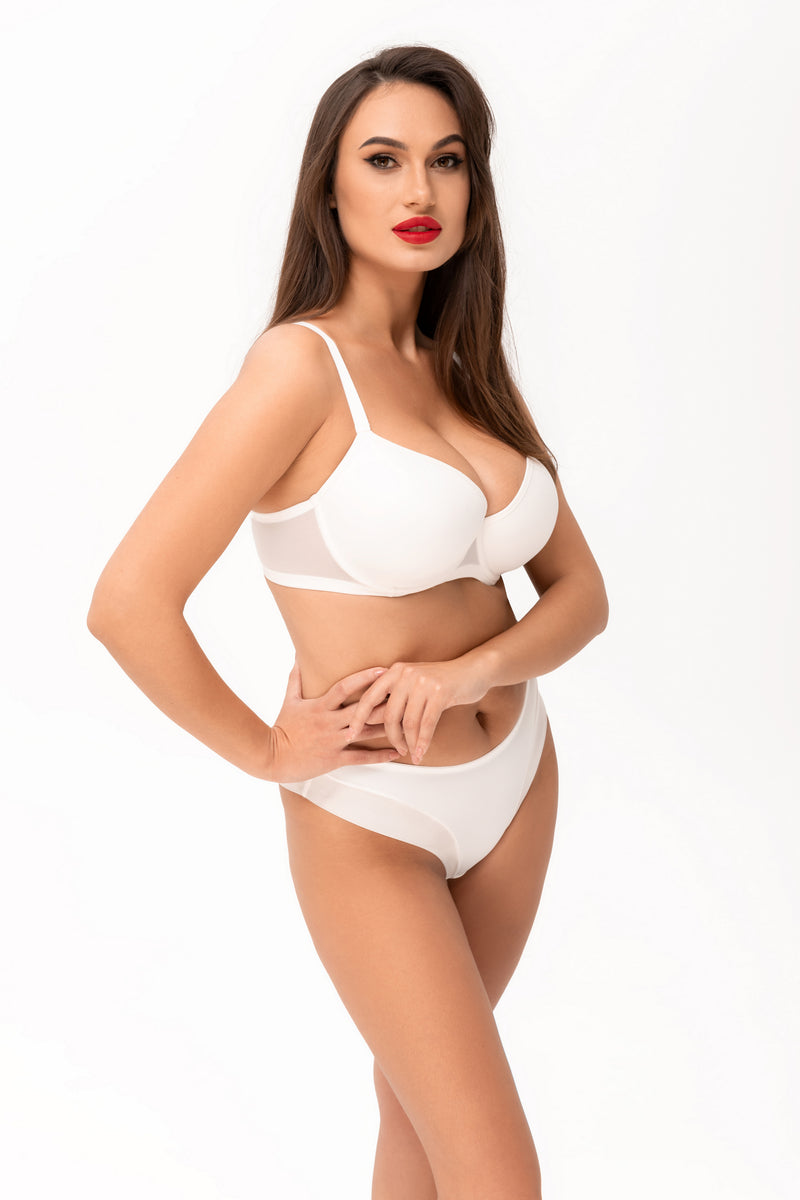 Гладкий бюстгальтер балконет 5183 Monica peony8