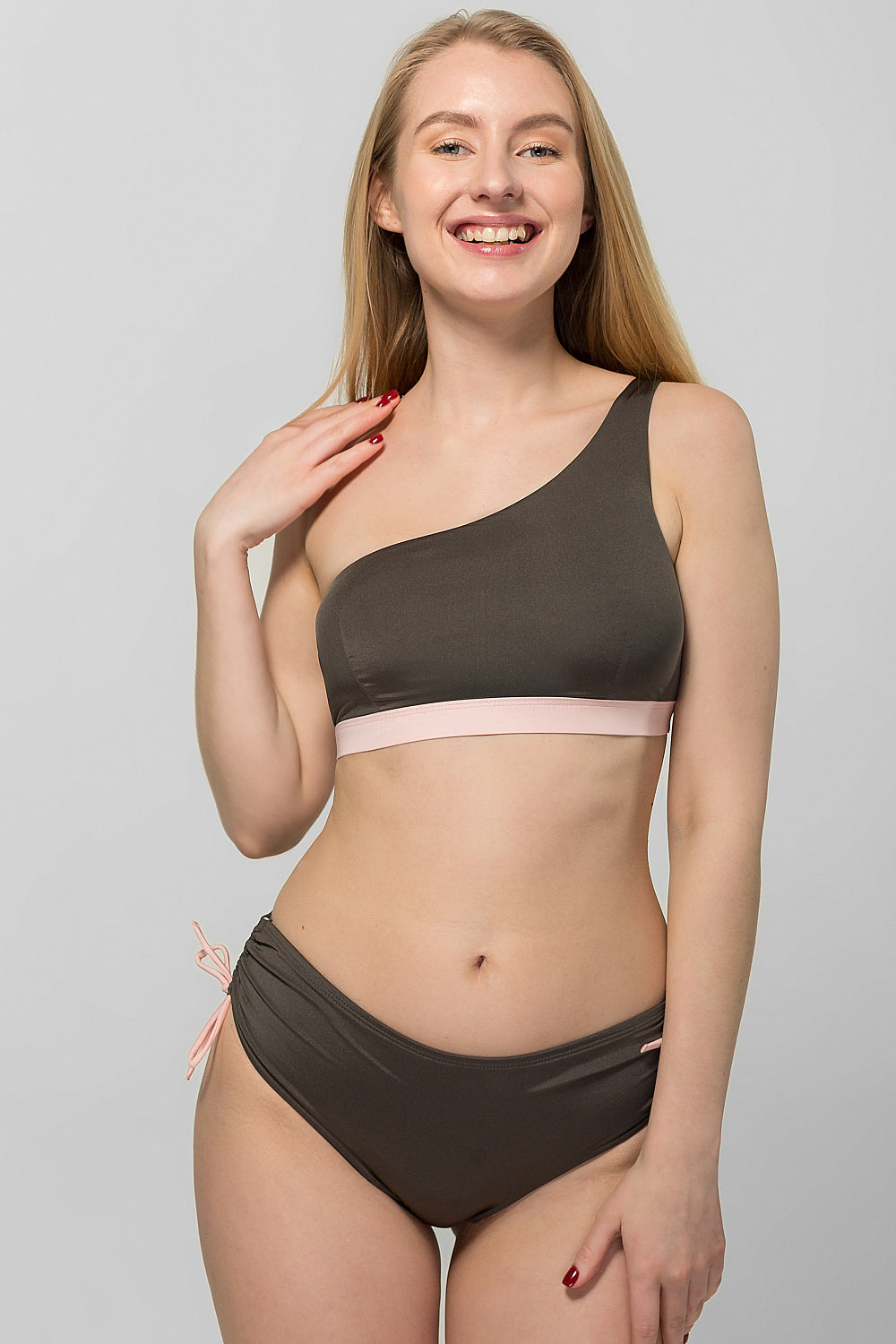 Купальний бюстгальтер на одне плече SO205488 olive