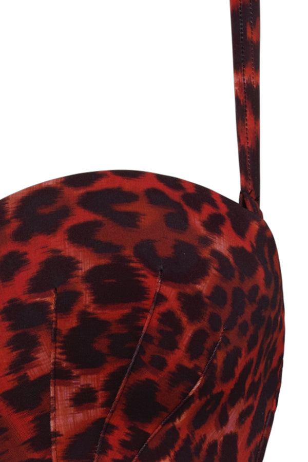 Купальный бюстгальтер бандо 35330 black/red