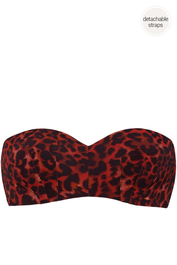 Купальный бюстгальтер бандо 35330 black/red