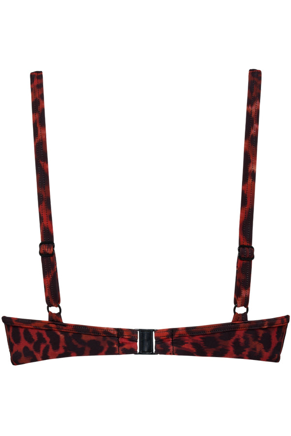 Купальный бюстгальтер пуш-ап 35331 black/red