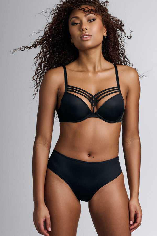 Бюстгальтер пуш-ап 15421 black