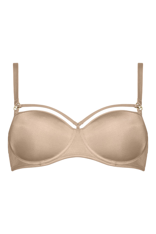 Бюстгальтер балконет 171501 glossy camel