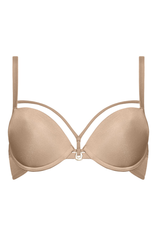 Бюстгальтер пуш-ап 17151 glossy camel