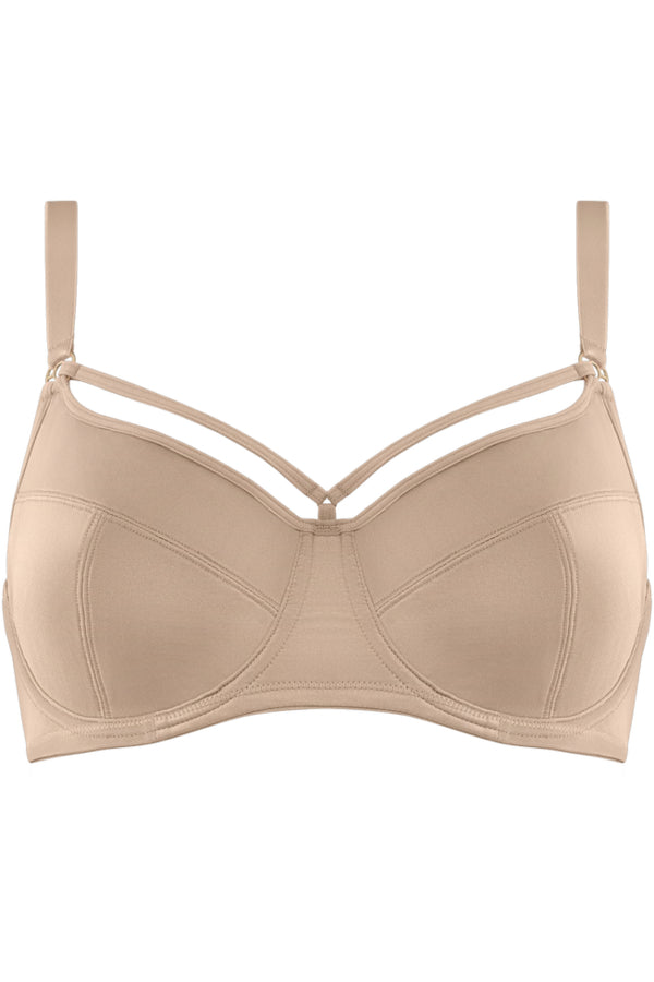 Мягкий бюстгальтер 17155 glossy camel