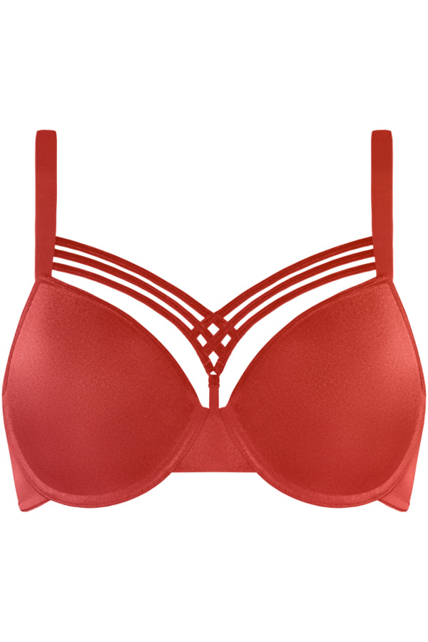Бюстгальтер с плотными чашками 181411 red