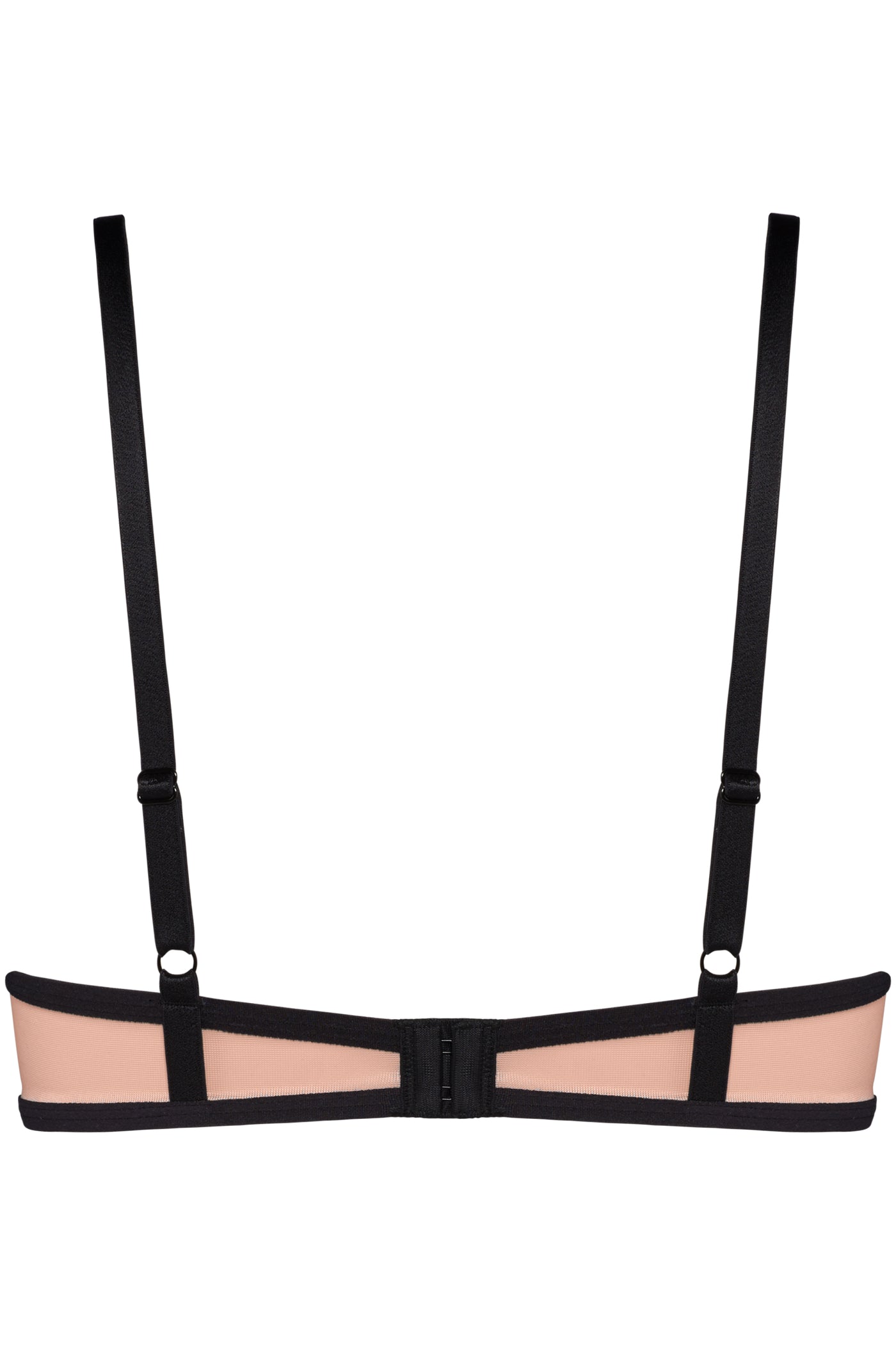 Бюстгальтер пуш-ап з рюшами 19562 black/pale peach