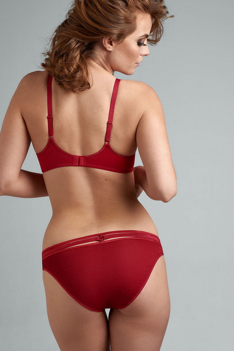 Бюстгальтер push-up с люрексом 35061 red lurex
