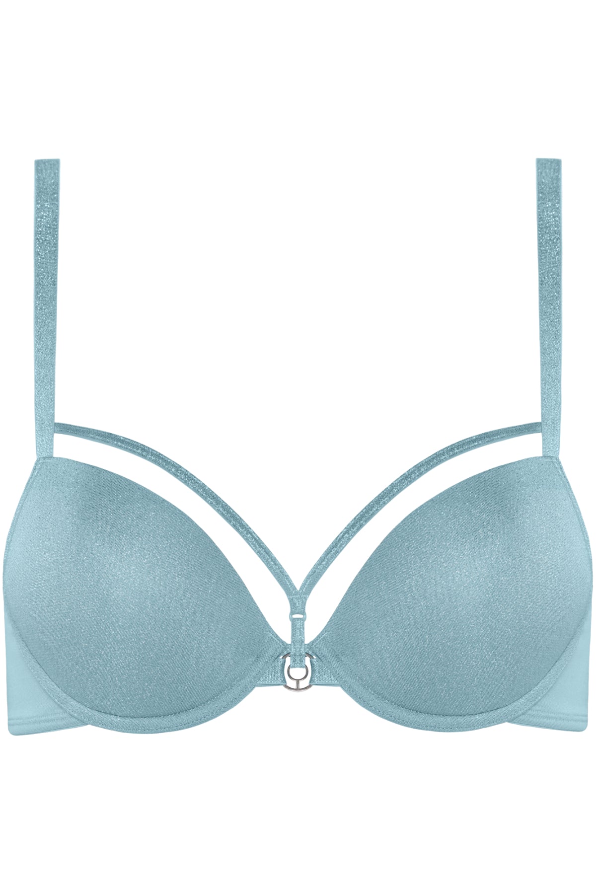 Бюстгальтер пуш-ап з люрексом 35081 shining blue/silver