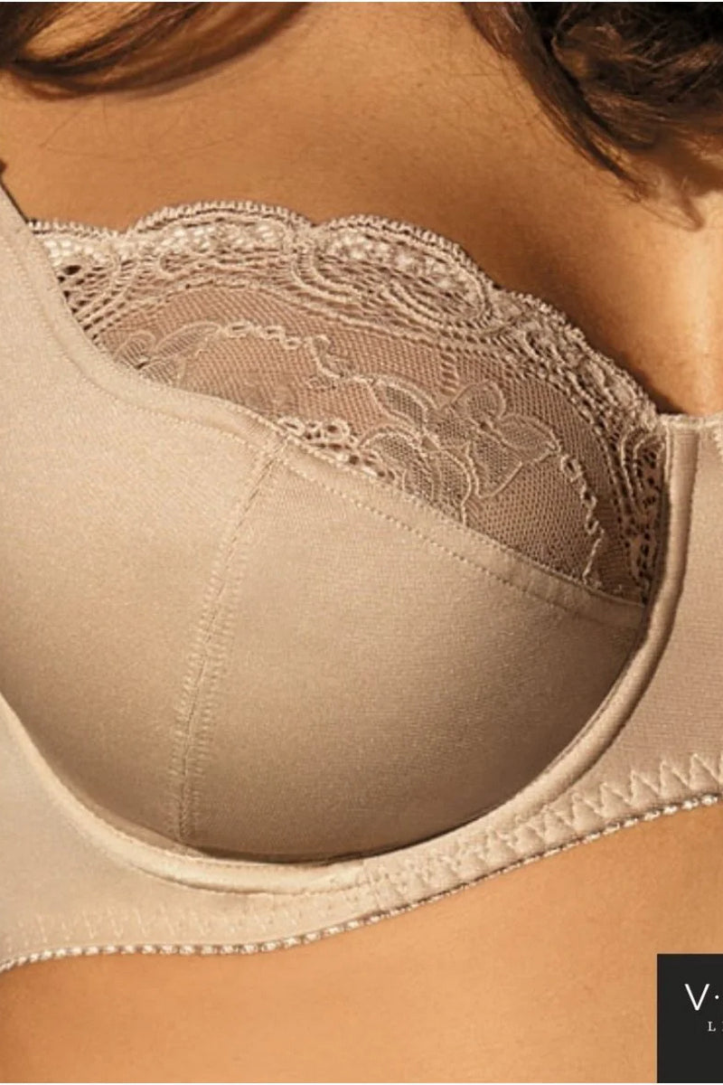 М'який бюстгальтер з мереживом V64210 Snezhana latte