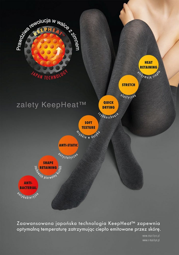 Зимние термоколготки с акриловой нитью Exclusive Keep Heat 80d