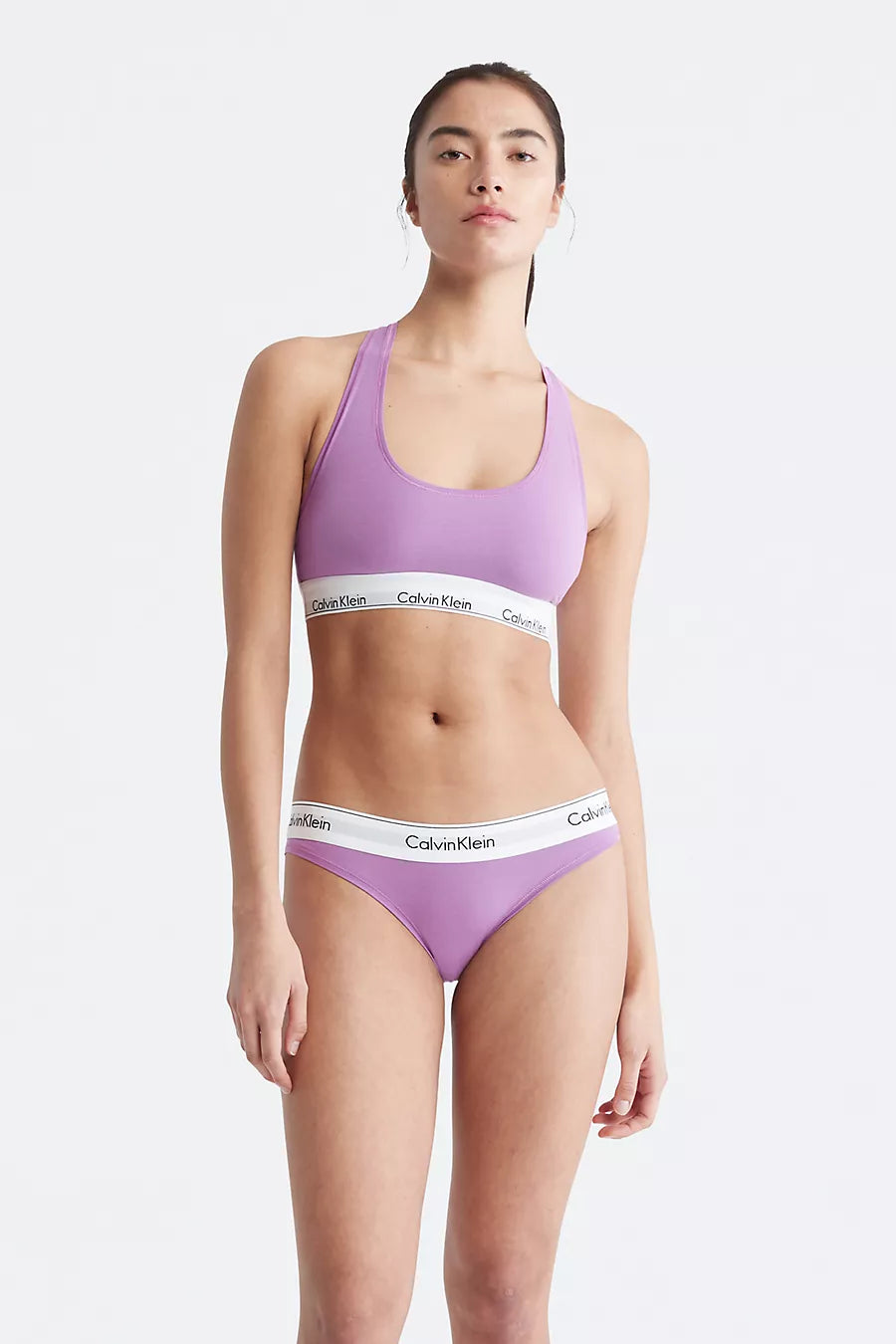 Бра-топ с брендированной резинкой 107397049 lilac