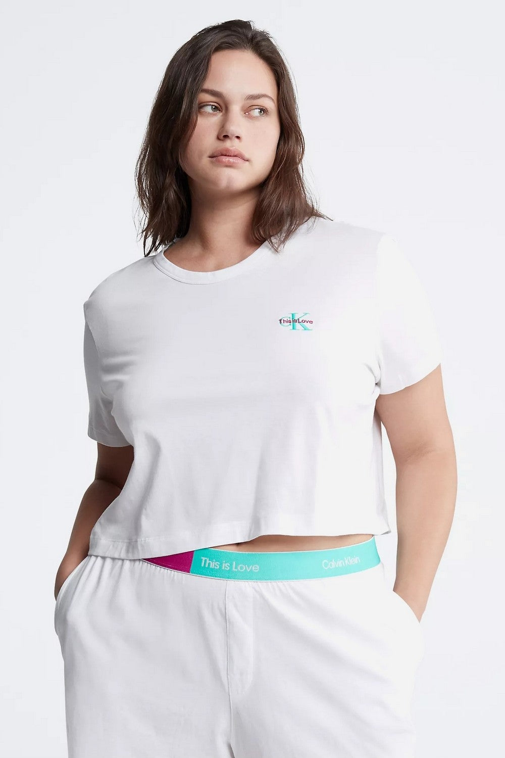 Хлопковая пижама с логотипом 119440936 white