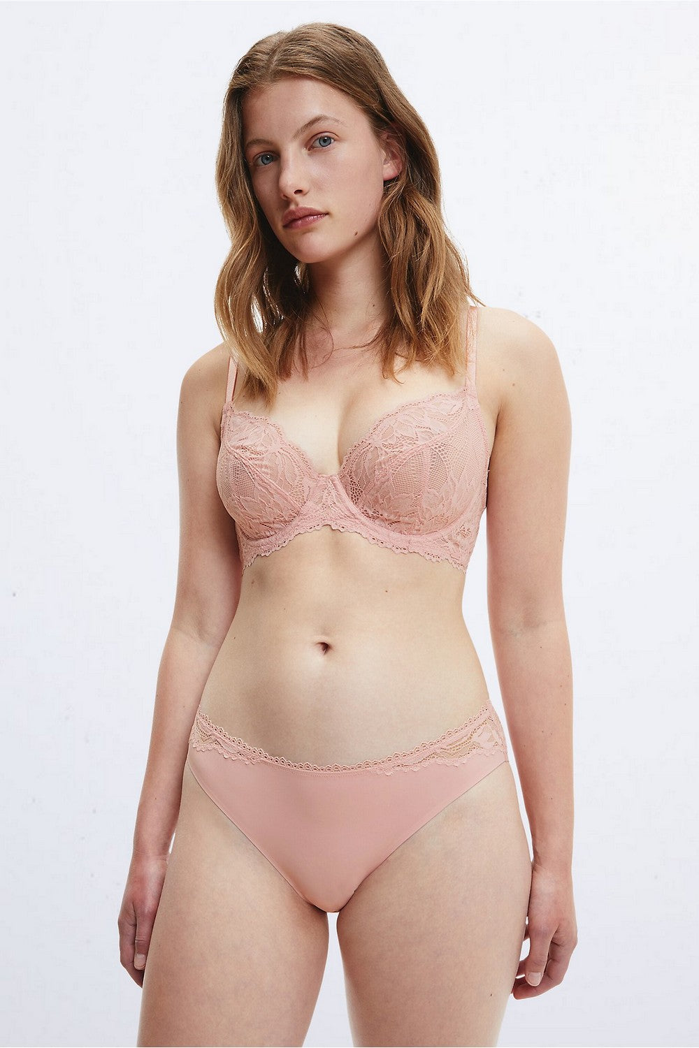 Мягкий бюстгальтер из кружева 289568525 rose