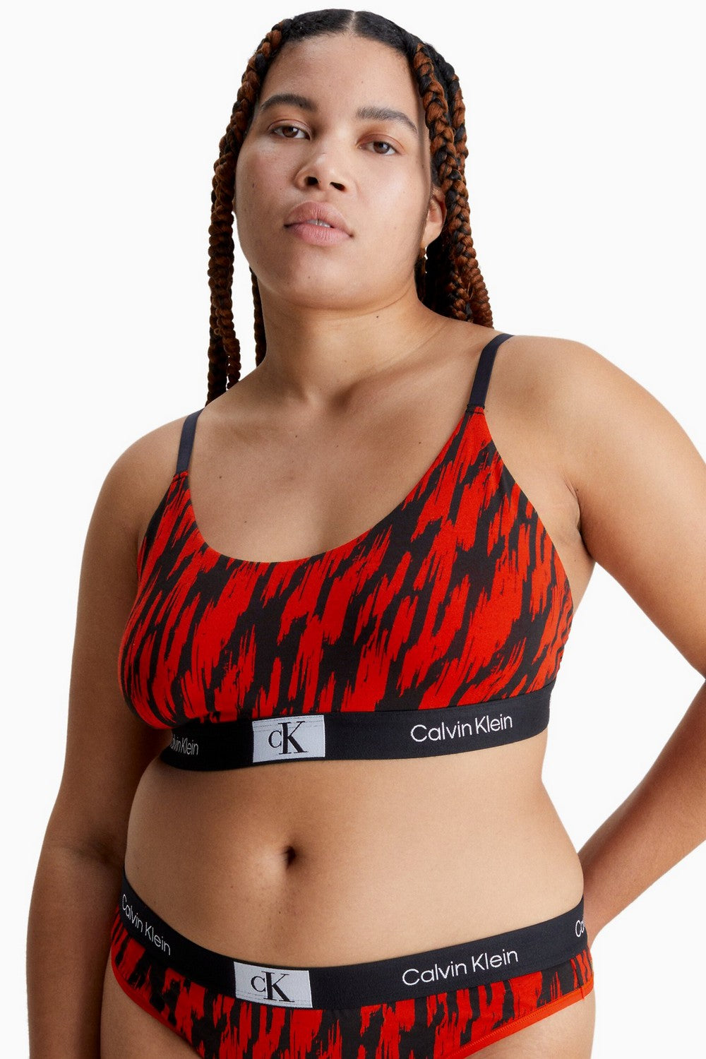 Бра-топ с принтом 295546362 red