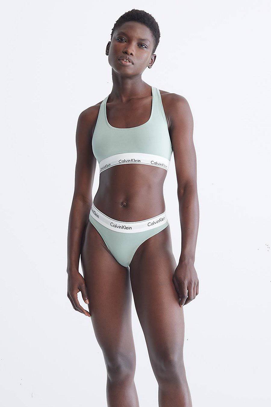 Бра-топ с брендированной резинкой 395510584 green