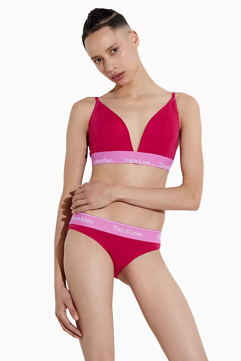 Хлопковый бралет с логотипом 514700110 pink