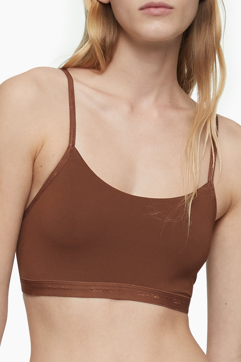 Бра-топ на тонких бретелях 530817271 brown