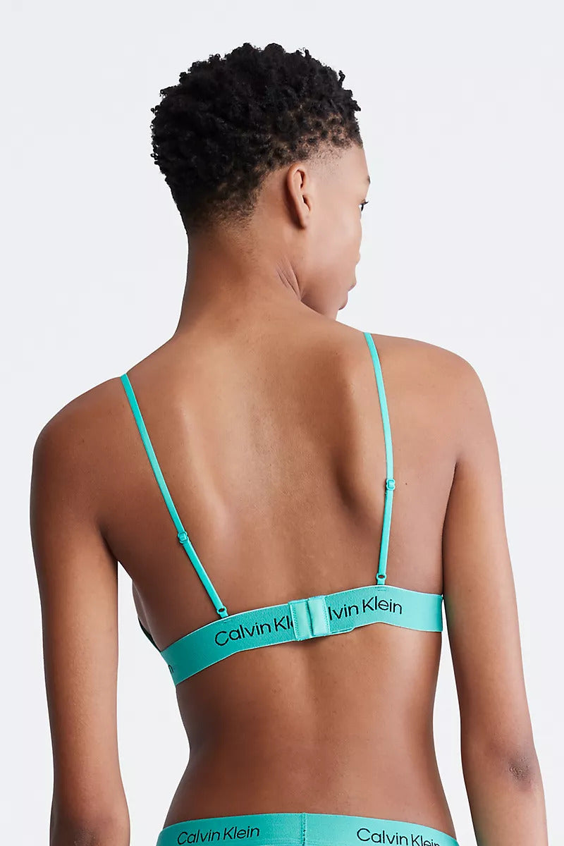 Хлопковый бралет с логотипом 621702306 green