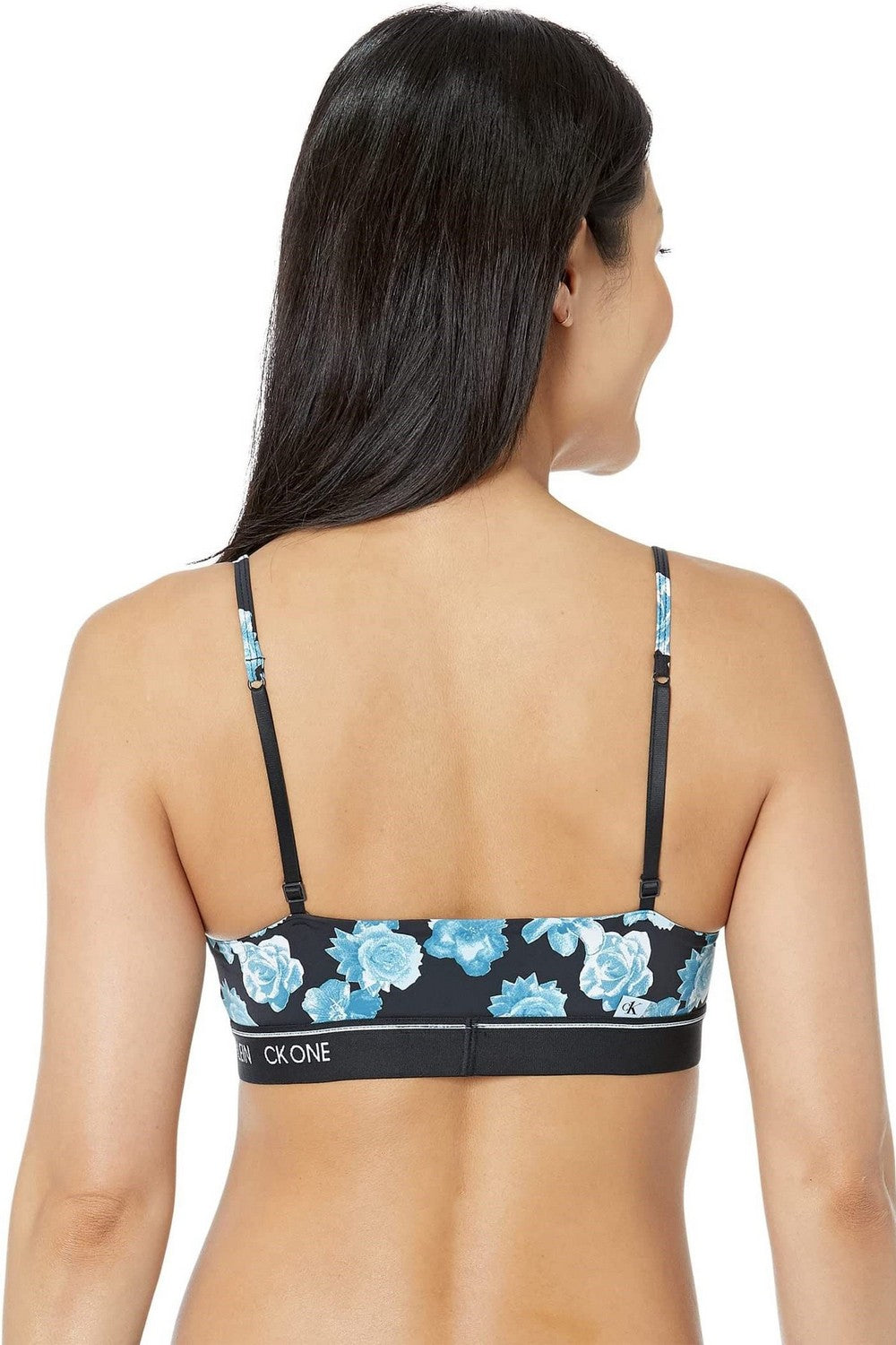 Бра-топ с цветочным принтом 934696304 black