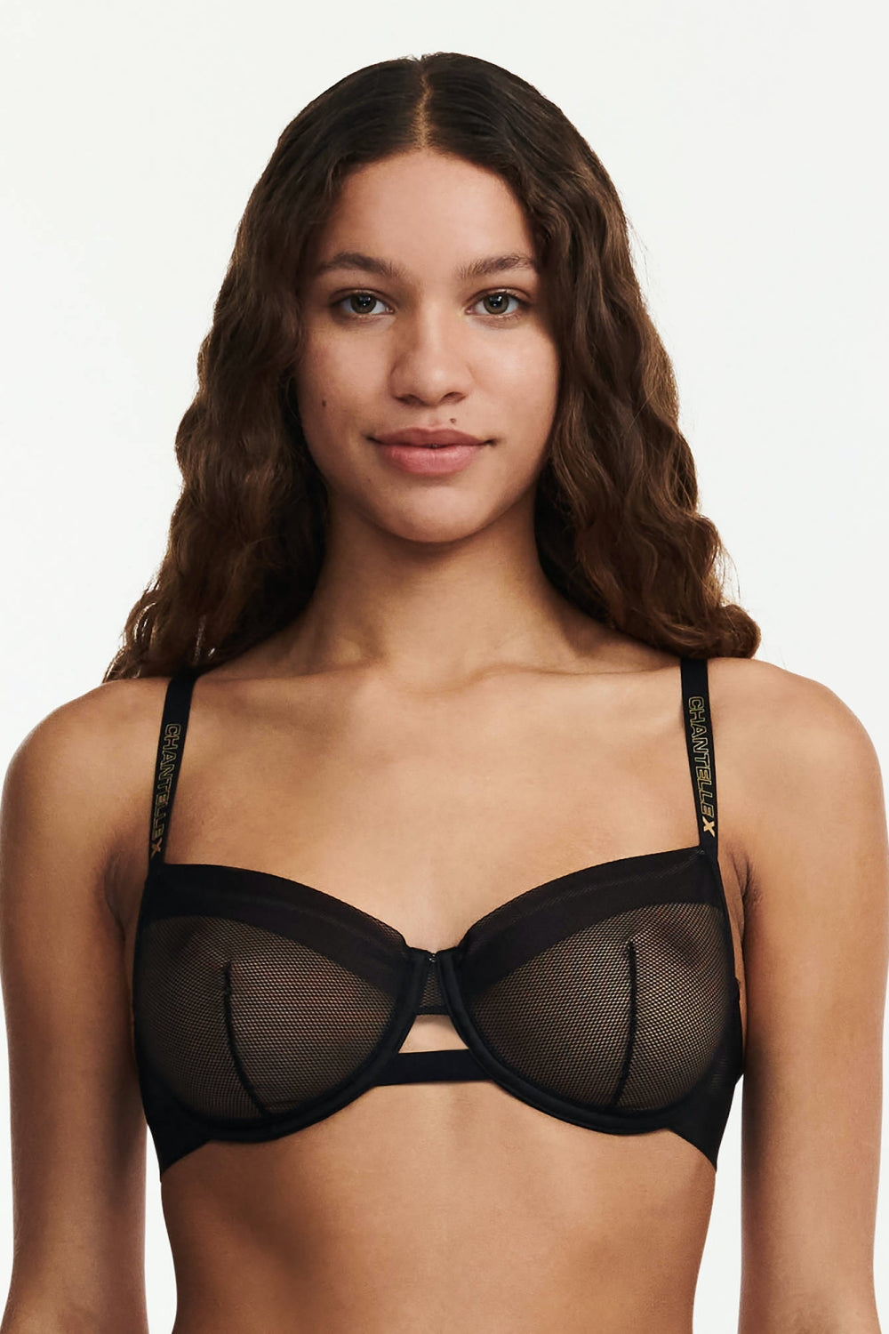 Мягкий бюстгальтер из микросетки 03F1 Xpose black